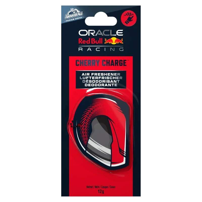 Red Bull Racing car air freshener - Armorall - hanging helmet, red
