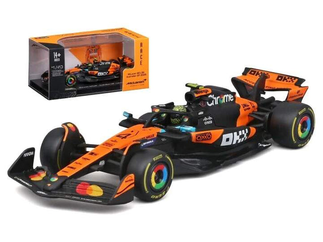Modell McLaren F1 MCL39 BBurago #4 Lando Norris 2025 im Maßstab 1:43 - Signature