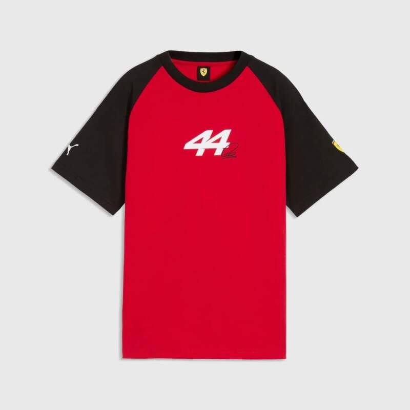 Kids' Lewis Hamilton Scuderia Ferrari F1 x Puma T-shirt - fan edition - 152 CM