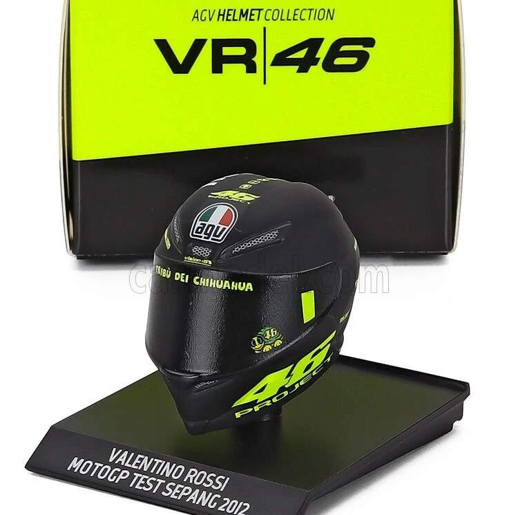 Minichamps Valentino Rossi helmet model - MotoGP Test Sepang 2012