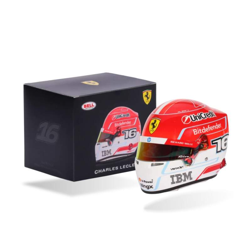 Charles Leclerc 2026 BELL helmet model