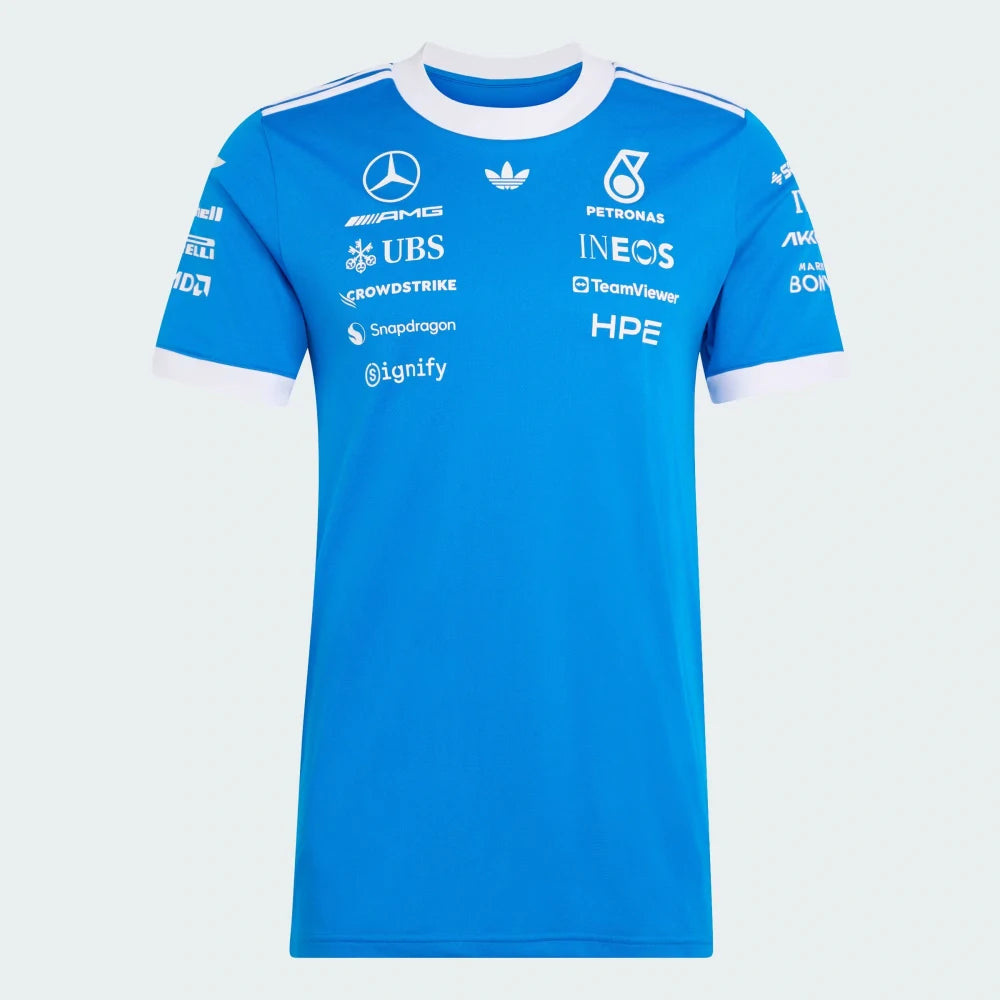 Mercedes-AMG Petronas F1 Team T-Shirt – Silverstone 2026 Edition, Blau