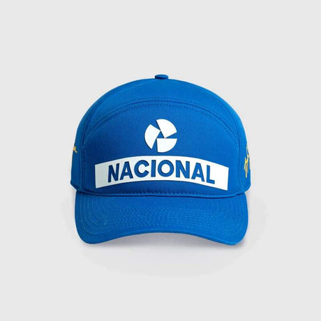 Ayrton Senna Cap Nacional blau