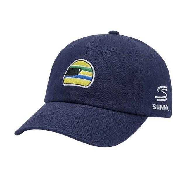 Ayrton Senna Cap Helmet dunkelblau