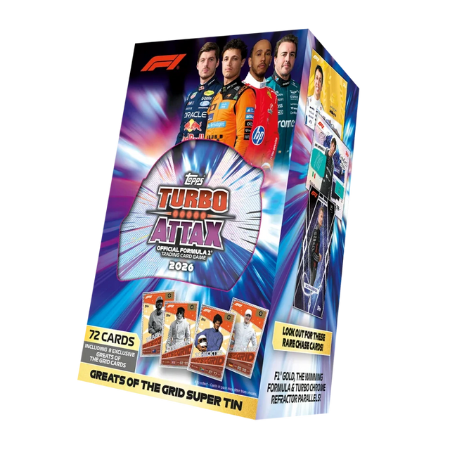 Topps Turbo Attax Formula 1 2026 – Super Tin Greats of the Grid