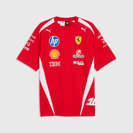 Scuderia Ferrari F1 x Puma Charles Leclerc #16 Fahrer-T-Shirt – Rot, Oversized