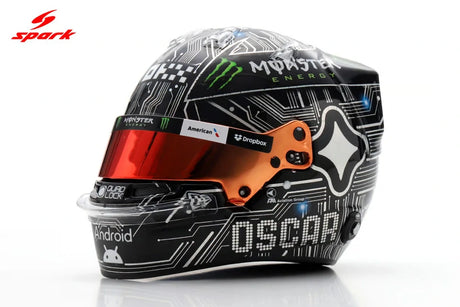 Spark Oscar Piastri Helmmodell im Maßstab 1:5 – USA GP F1 2025