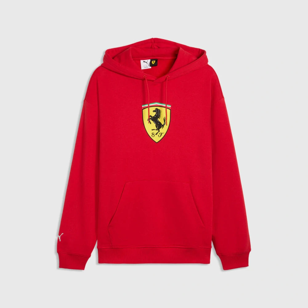 Scuderia Ferrari F1 x Puma Hoodie mit großem Wappen – Rot