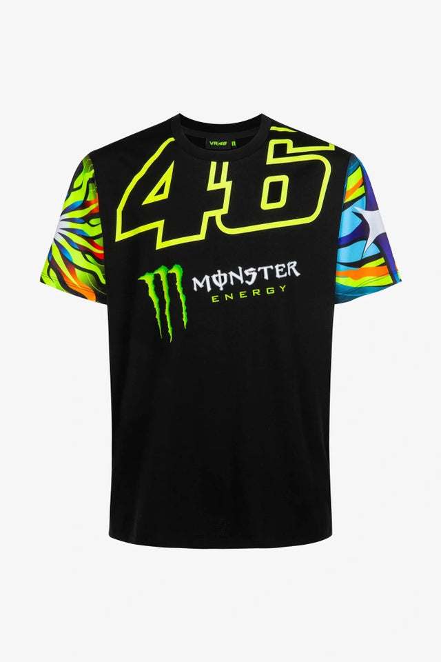 VR46 Valentino Rossi Monster Energy Dual T-Shirt – Black