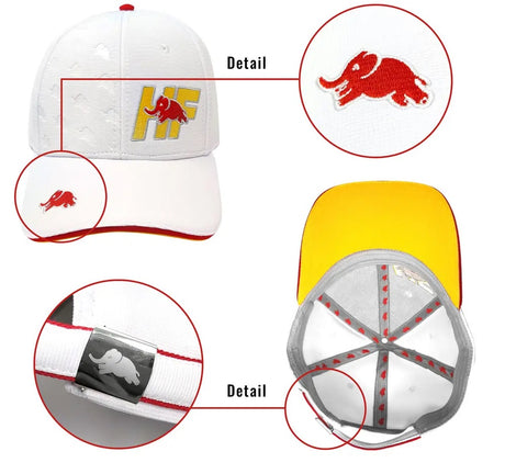 Lancia HF Cap with Elephant Logo – White