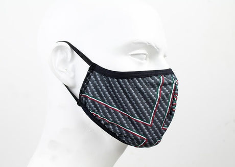 Alfa Romeo Carbon Gesichtsmaske schwarz – offizielles Produkt