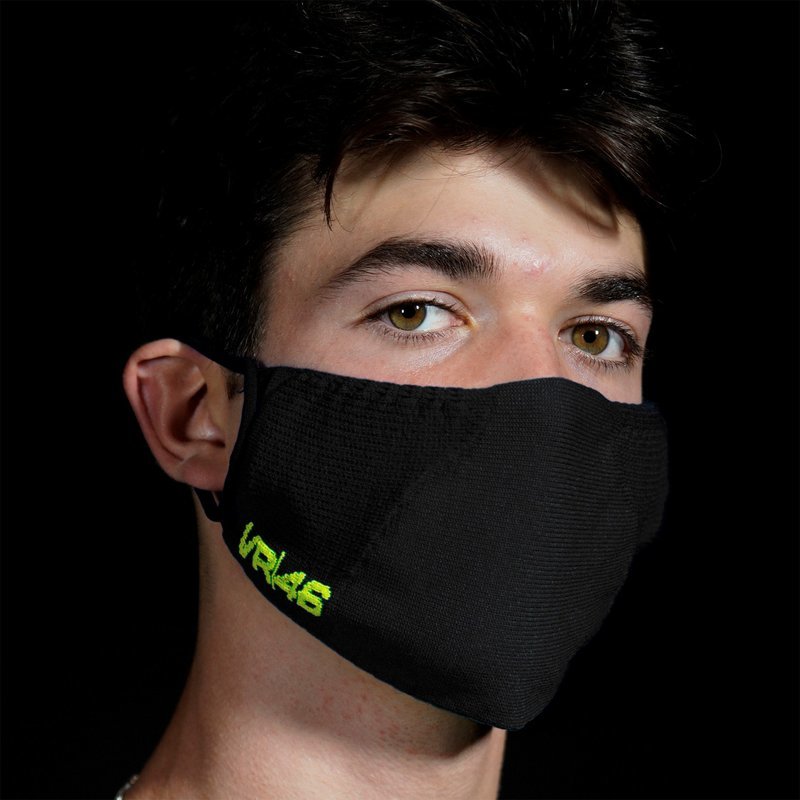 Valentino Rossi VR46 Gesichtsmaske schwarz