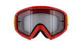 Red Bull Spect WHIP motocross goggles, red with clear lens