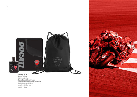 Ducati 1926 eau de toilette 50 ml + sports backpack