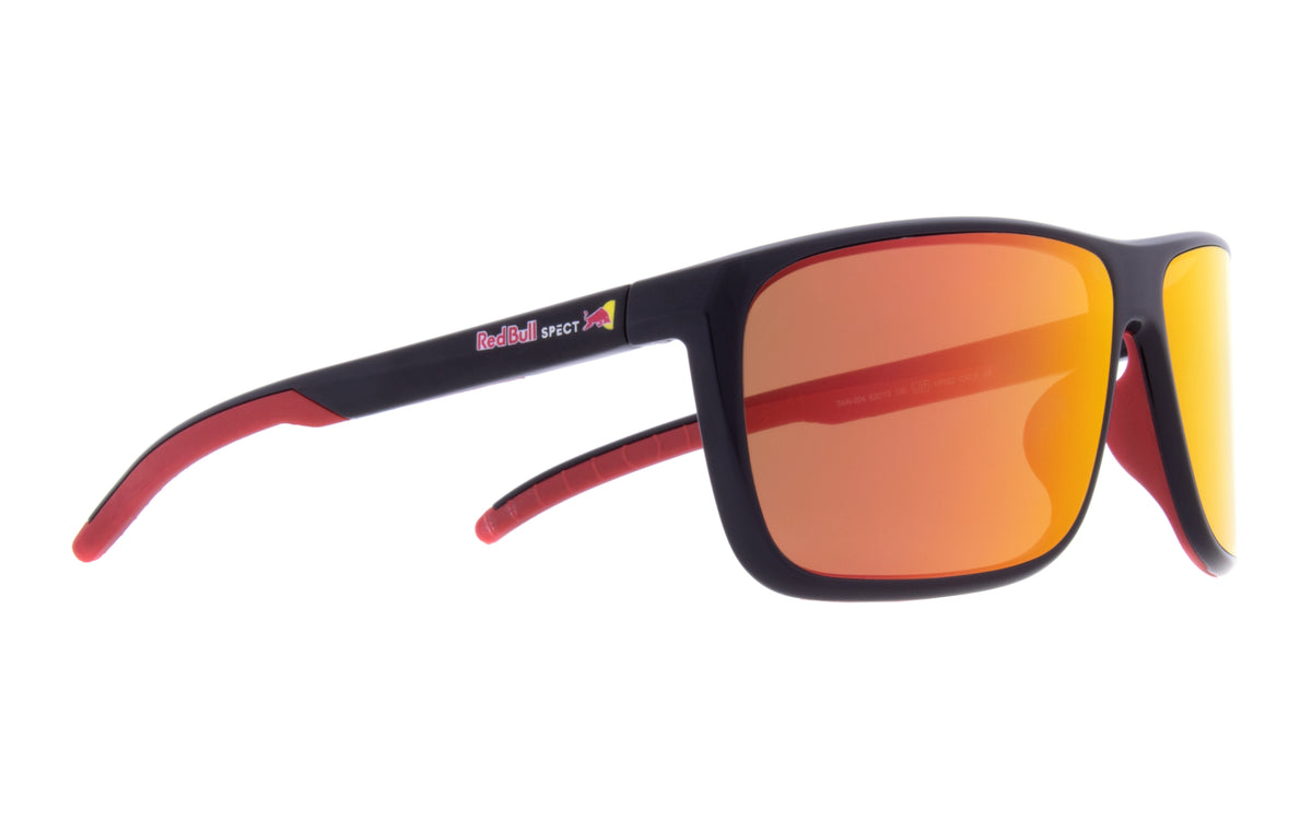 Red Bull Spect Sonnenbrille TAIN schwarz mit orangefarbenen Gläsern