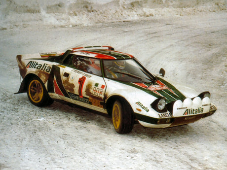 Lancia Stratos HF, No.1, Alitalia, Rallye WM, Rallye Monte Carlo, Winner Rally Monte Carlo series with figurines, S.Munari/S.Maiga, 1977