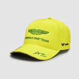 Aston Martin F1 Team Fernando Alonso Team-Cap – Limettengrün