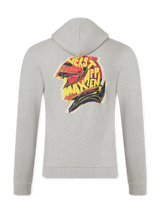 Max Verstappen sweatshirt - Red Bull Racing F1 HELMET, grey, zip-up