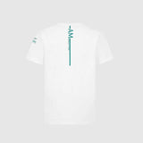 Aston Martin F1 Team Kinder-Fan-T-Shirt GRAPHIC weiß – 152 CM