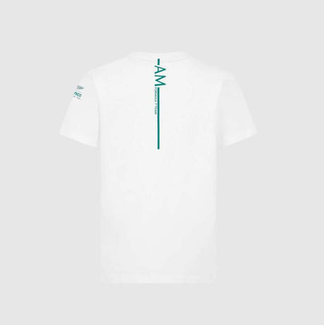 Aston Martin F1 Team Kinder-Fan-T-Shirt GRAPHIC weiß – 152 CM