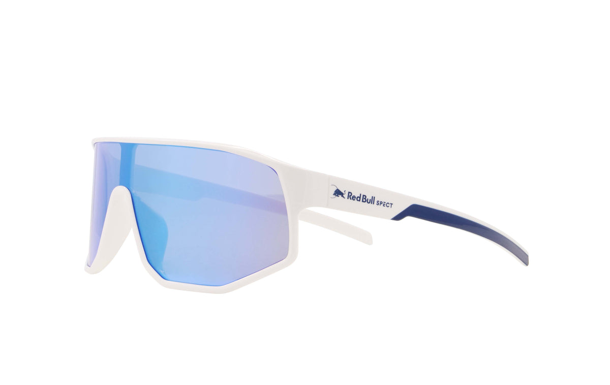Red Bull Spect Sonnenbrille DASH weiß mit blauem Glas