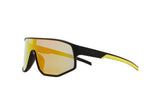 Red Bull Spect DASH sunglasses black with blue-yellow lens