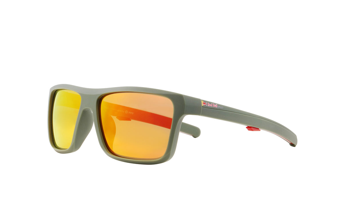 Red Bull Spect Sonnenbrille KANE olivgrün mit braunen Gläsern