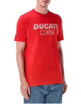 Ducati Corse T-Shirt mit Ducati-Schriftzug rot