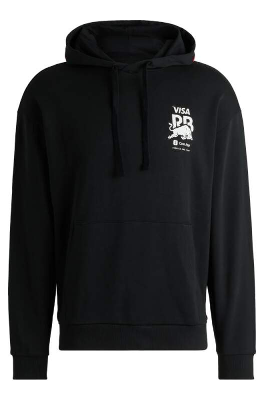HUGO – Visa Cash App RB casual sweatshirt with BULL motif black