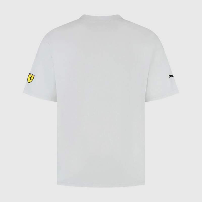 Scuderia Ferrari F1 Freizeit-T-Shirt mit SF-Motiv grau