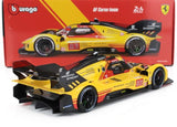Modell Bburago Ferrari 499P Nr. 83 Le Mans 2024 im Maßstab 1:18, AF Corse