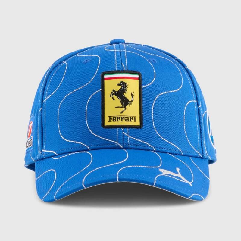 Scuderia Ferrari SE Monza Team-Cap mit Sponsorenlogos