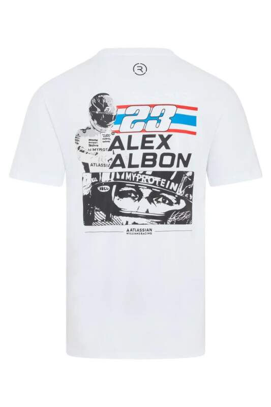 Alex Albon Fan-T-Shirt - Williams Racing F1 weiß - XXL