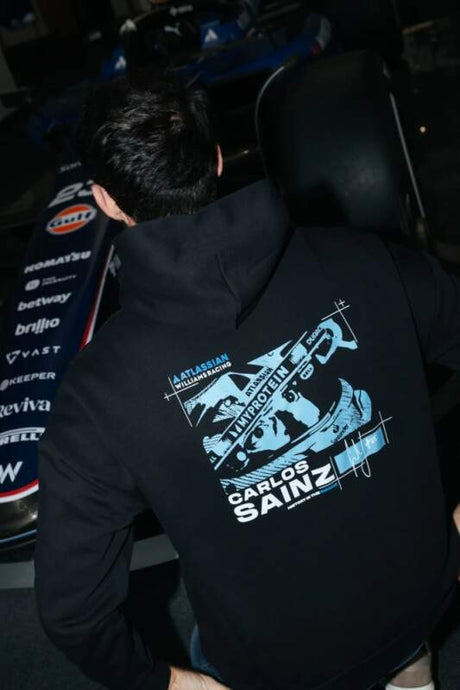 Carlos Sainz Fan-Hoodie - Williams Racing F1 dunkelblau