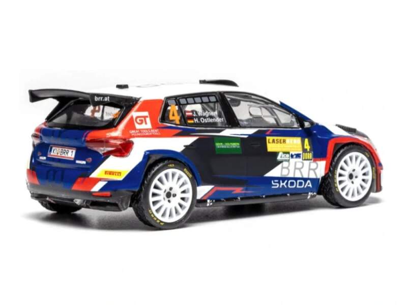 IXO model Škoda Fabia Rally2 - Lavanttal Rally 2024 #4 Wagner - Ostlender