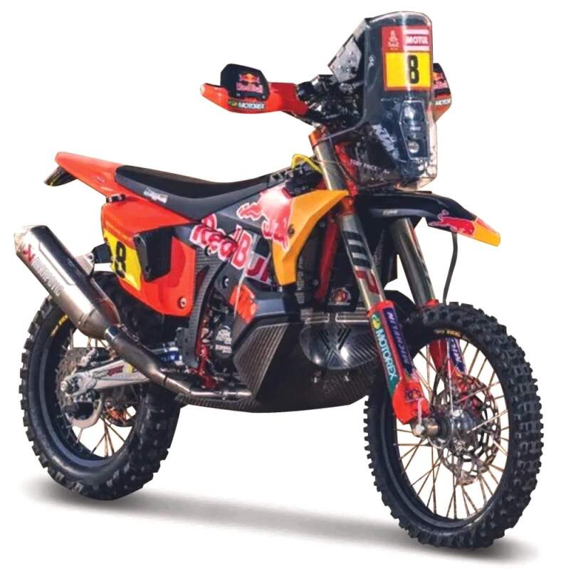 Model motocyklu Red Bull KTM 450 Rally Dakar 2024 Toby Price nr.8