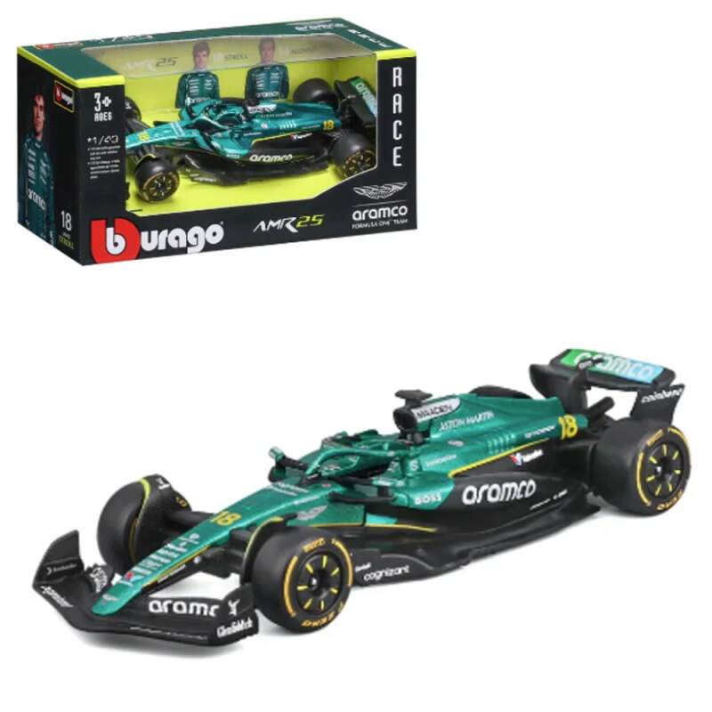 Modell Aston Martin F1 AMR25 BBurago #18 Lance Stroll 2025
