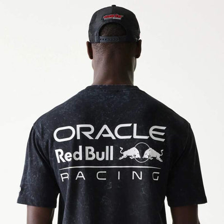 Oracle Red Bull Racing Freizeit-T-Shirt NE LINEAR schwarz - Oversize