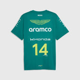 Aston Martin F1 Team Fernando Alonso #14 T-Shirt 2026 – Grün