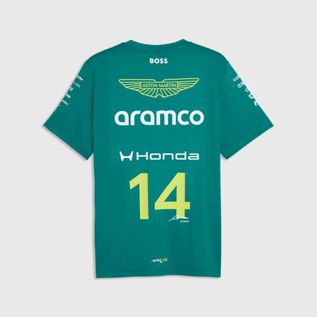 Aston Martin F1 Team Fernando Alonso #14 T-Shirt 2026 – Grün
