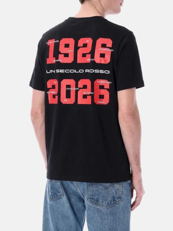 Herren-T-Shirt Ducati Corse schwarz - 100th years DUCATI Edition