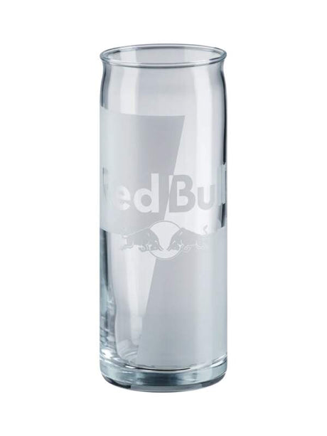 Red Bull Glas mit Logo
