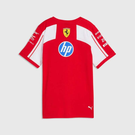 Damen-T-Shirt Scuderia Ferrari F1 x Puma mit Sponsorenlogos - Team Edition