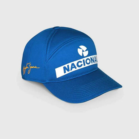 Ayrton Senna Cap Nacional blau