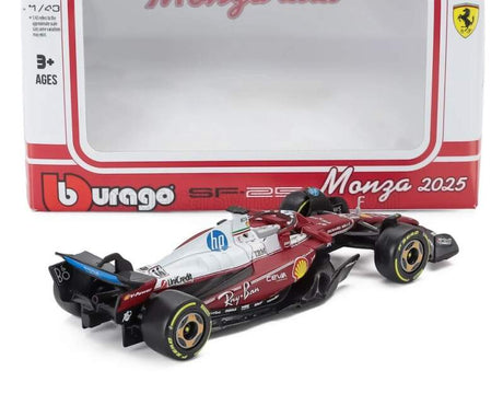 Modell Scuderia Ferrari SF-25 BBurago #16 Charles Leclerc Monza 2025