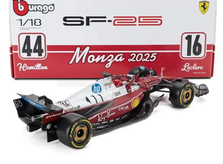 Modell Scuderia Ferrari SF-25 BBurago #16 Charles Leclerc Monza 2025