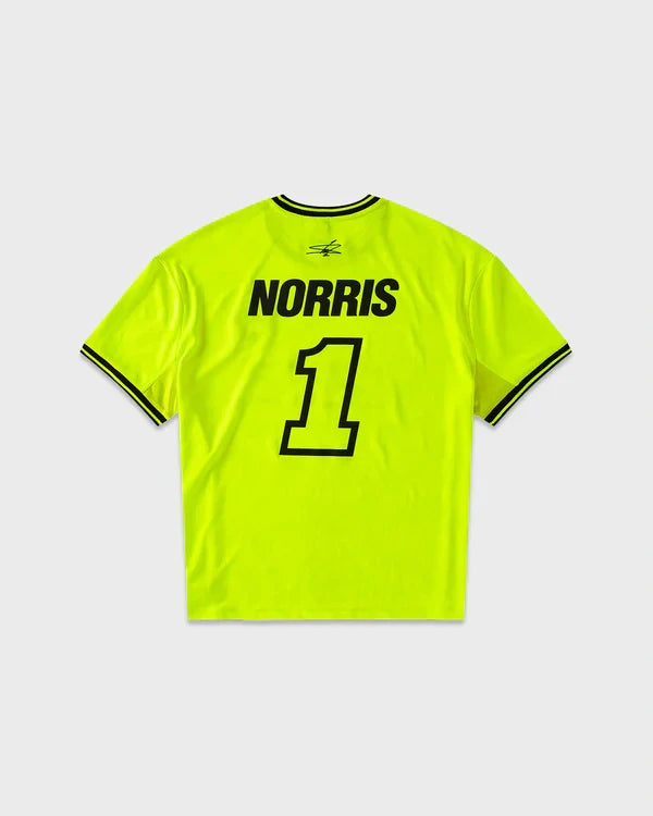Lando Norris LN4 GRANDSTAND #1 T-Shirt – Neon Yellow