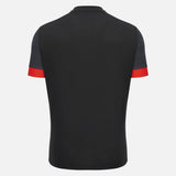 Ducati x Macron Sport-T-Shirt mit Logo – Dunkelgrau