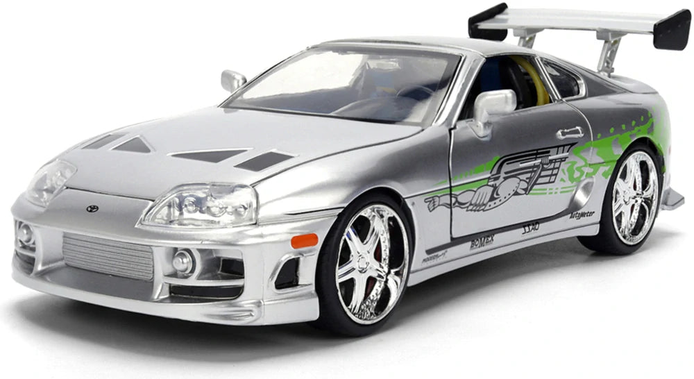 Jada Fast & Furious Brian's Toyota Supra 1995 Model 1:24 – 25th Anniversary Silver