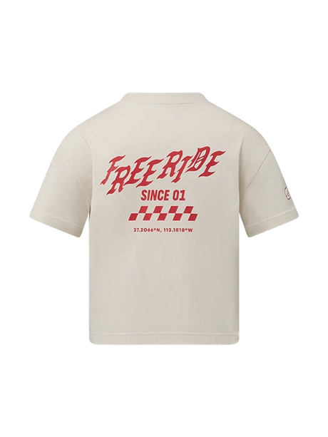 Red Bull Rampage FREERIDE Damen-T-Shirt – Off-White